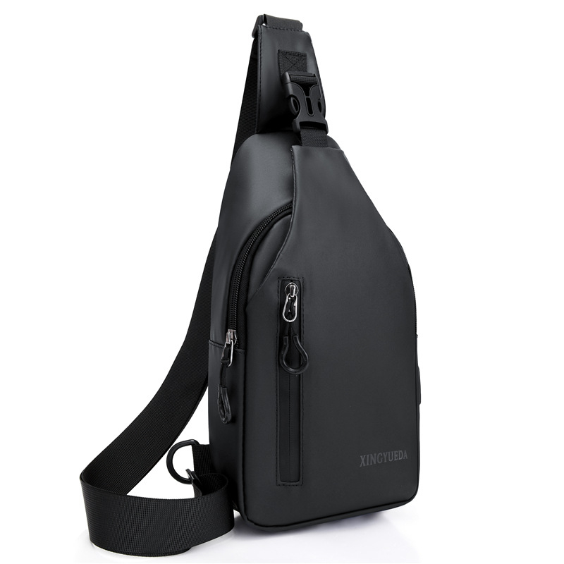 Muška crossbody torba, gradska jednostavnost, kožni film materijal, vodootporna, ultra lagana, velika kapacita