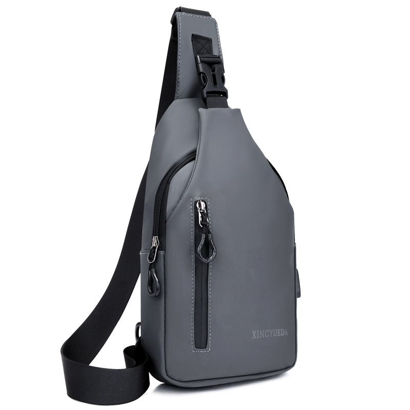 Muška crossbody torba, gradska jednostavnost, kožni film materijal, vodootporna, ultra lagana, velika kapacita