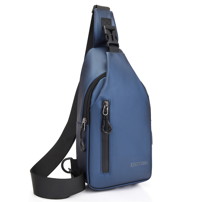 Muška crossbody torba, gradska jednostavnost, kožni film materijal, vodootporna, ultra lagana, velika kapacita