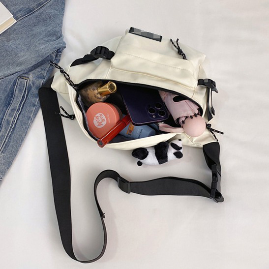 Muška torba za prsa – ulični stil, najlon, podloga od poliestera, zatvaranje na zip, unutarnji sloj