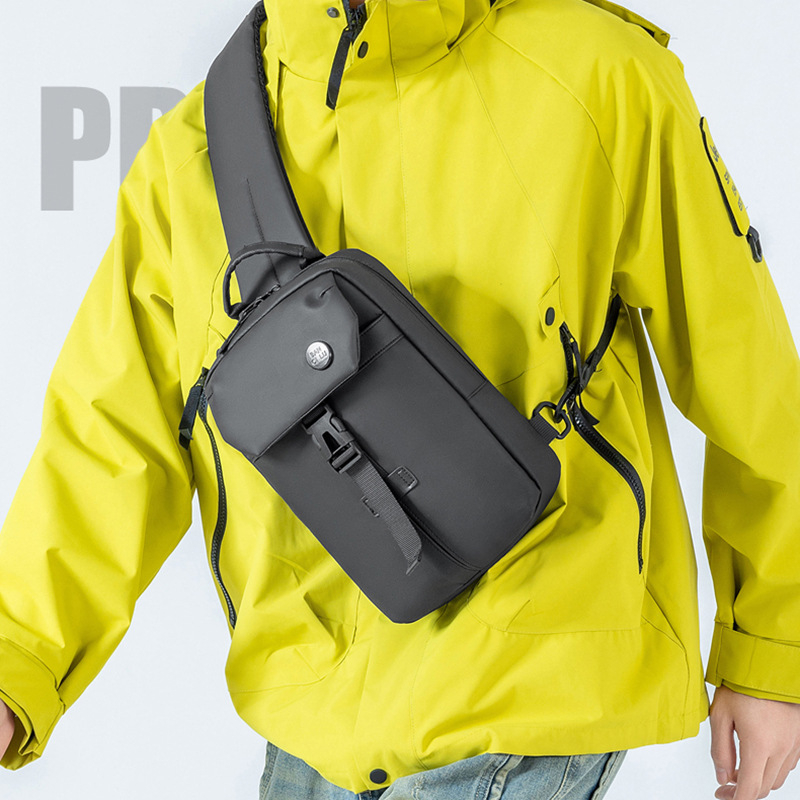 Muška crossbody torba — ulični stil, najlon, podstava poliester, smanjenje tereta, proljeće 2025