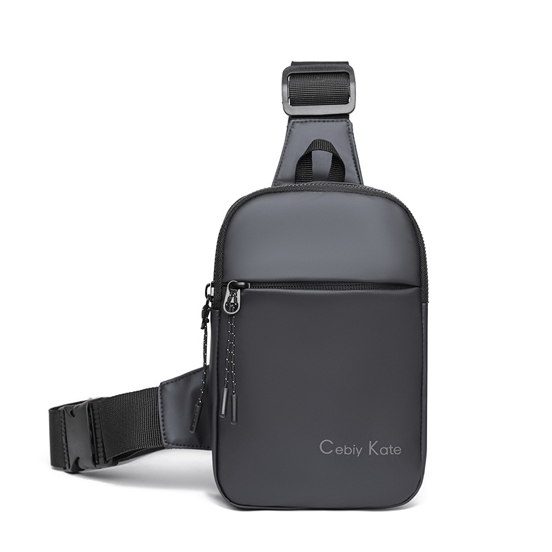 Muška crossbody torba – Najlon, ležerni putnički stil, jednobojna, podstava od poliester