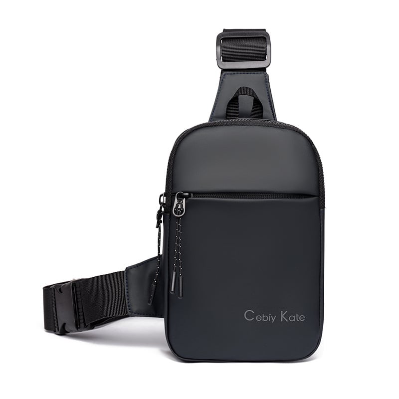 Muška crossbody torba – Najlon, ležerni putnički stil, jednobojna, podstava od poliester