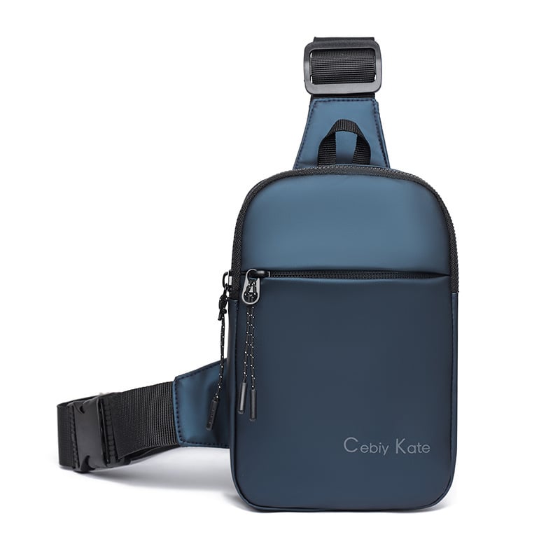Muška crossbody torba – Najlon, ležerni putnički stil, jednobojna, podstava od poliester