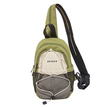 Chenyun Διπλής χρήσης τσάντα στήθους με θήκη κινητού, νάιλον εξωτερικό, επένδυση πολυεστέρα, φερμουάρ, τρισδιάστατος σχεδιασμός, καθημερινή χρήση, στυλ δρόμου, Φθινόπωρο 2025