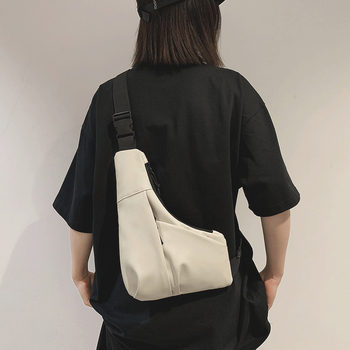 Unisex crossbody torba od najlona, lagana svakodnevna uporaba, zatvaranje zipom, unutarnja džep sa zatvaračem