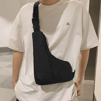 Unisex crossbody torba od najlona, lagana svakodnevna uporaba, zatvaranje zipom, unutarnja džep sa zatvaračem