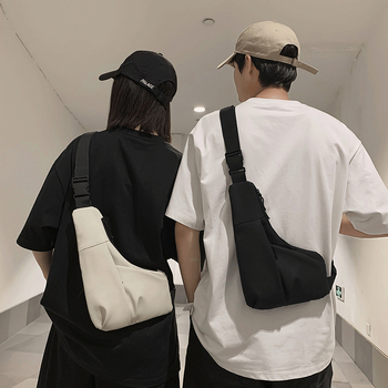 Unisex crossbody torba od najlona, lagana svakodnevna uporaba, zatvaranje zipom, unutarnja džep sa zatvaračem