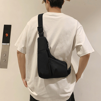Unisex crossbody torba od najlona, lagana svakodnevna uporaba, zatvaranje zipom, unutarnja džep sa zatvaračem