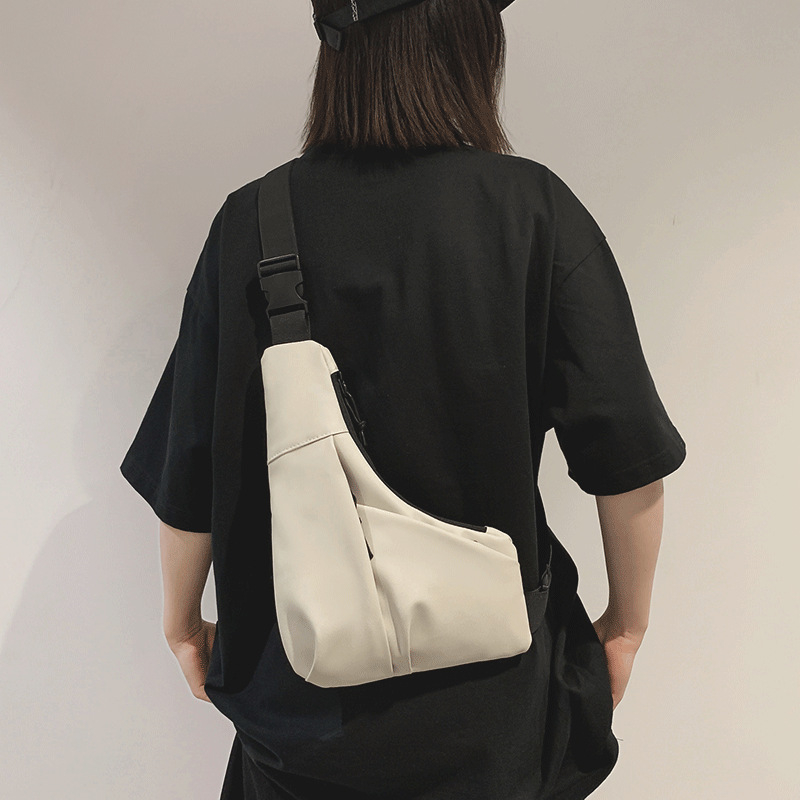Unisex crossbody torba od najlona, lagana svakodnevna uporaba, zatvaranje zipom, unutarnja džep sa zatvaračem