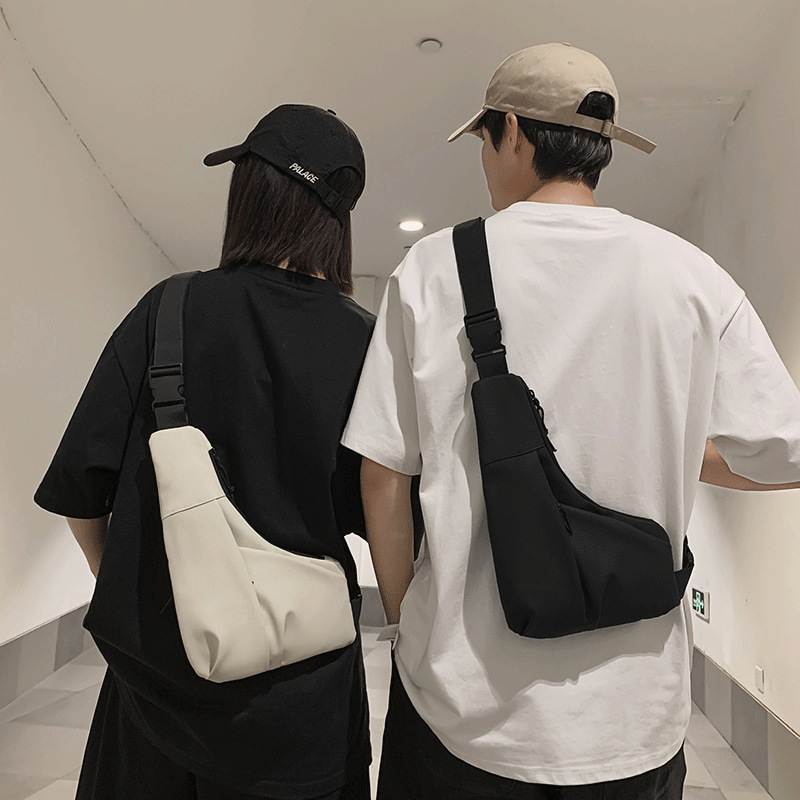 Unisex crossbody torba od najlona, lagana svakodnevna uporaba, zatvaranje zipom, unutarnja džep sa zatvaračem