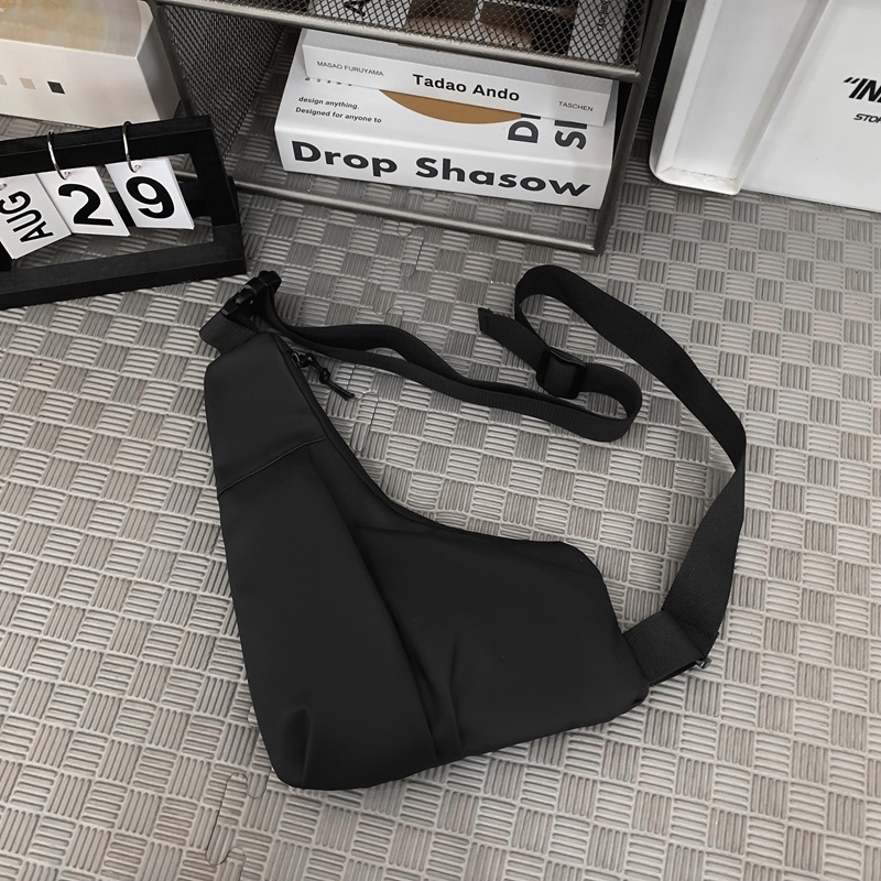 Unisex crossbody torba od najlona, lagana svakodnevna uporaba, zatvaranje zipom, unutarnja džep sa zatvaračem