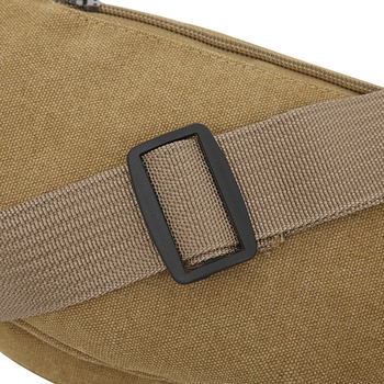 Geantă de talie din pânză pentru bărbați, stil urban minimalist, capacitate mare, rezistență la uzură