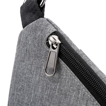 Muška nylon crossbody torba, prozračan dizajn, pogodna za slobodno vrijeme i putovanja; Materijal: nylon; Funkcija: prozračna; Spol: muški; Licencirana privatna marka: Da