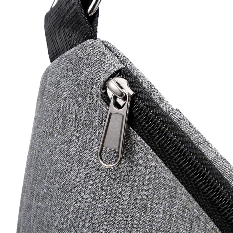 Muška nylon crossbody torba, prozračan dizajn, pogodna za slobodno vrijeme i putovanja; Materijal: nylon; Funkcija: prozračna; Spol: muški; Licencirana privatna marka: Da