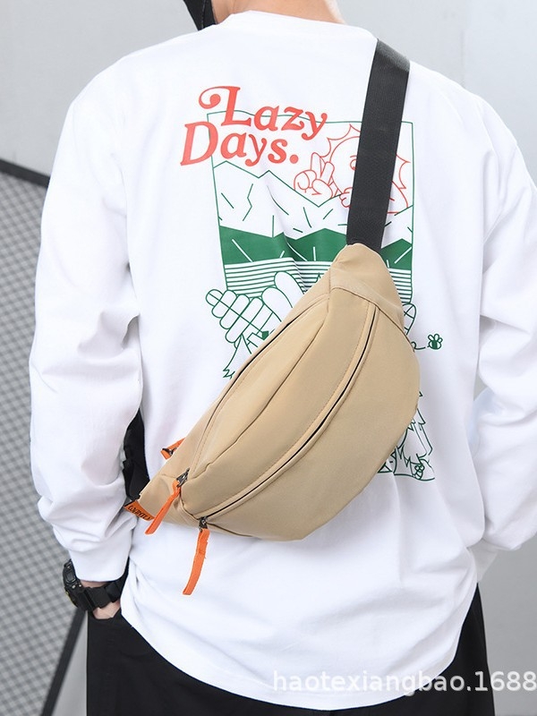 Haote Unisex torbica za pojas i prsa, Oxford tkanina, otporna na habanje, džep za 8-inčni uređaj, casual crossbody torba za telefon