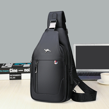 Muška crossbody torba od kože goveda – protiv krađe, model 0528, za poslovna putovanja