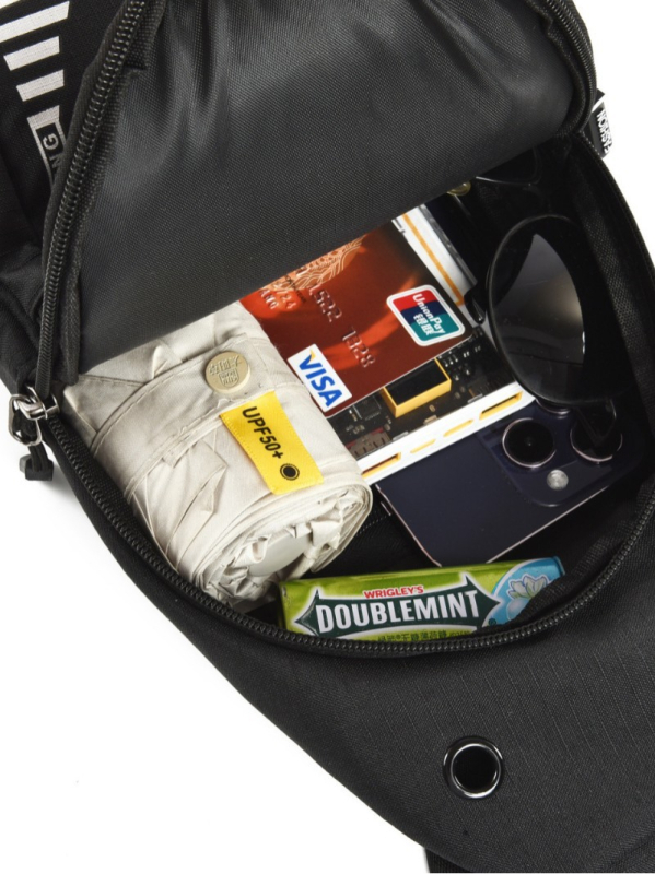 Muška chest bag, gradski stil, Oxford tkanina, otporna na habanje, jednostavan uzorak, podstava od poliestera