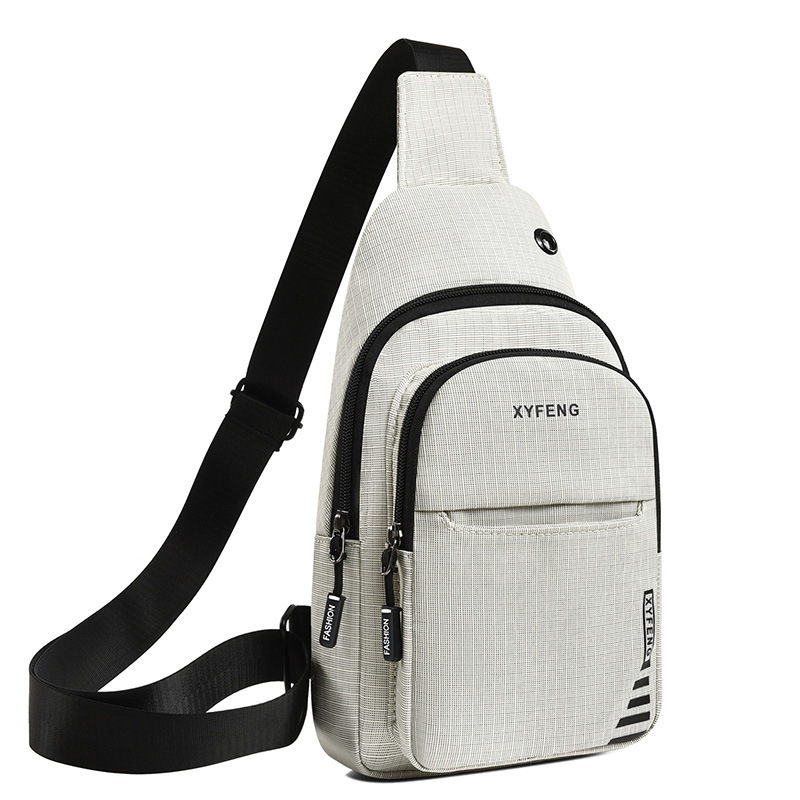 Muška chest bag, gradski stil, Oxford tkanina, otporna na habanje, jednostavan uzorak, podstava od poliestera