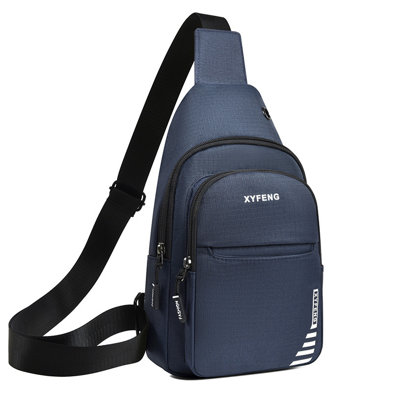 Muška chest bag, gradski stil, Oxford tkanina, otporna na habanje, jednostavan uzorak, podstava od poliestera
