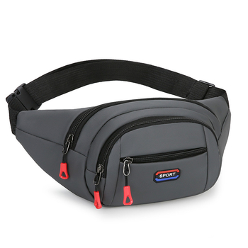 Férfi mellkas táska, városi minimalist stílus, Oxford anyag, egyszínű, poliészter bélés, több rekesz