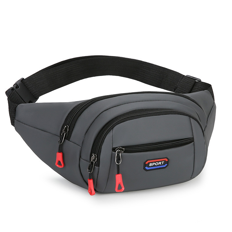 Férfi mellkas táska, városi minimalist stílus, Oxford anyag, egyszínű, poliészter bélés, több rekesz