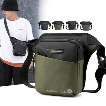 Muška pojasna torba za outdoor – višenamjenska taktička vodootporna torba za struk, model 6804 (materijal: najlon; podstava: poliester; uzorak: slova)