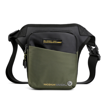 Muška pojasna torba za outdoor – višenamjenska taktička vodootporna torba za struk, model 6804 (materijal: najlon; podstava: poliester; uzorak: slova)