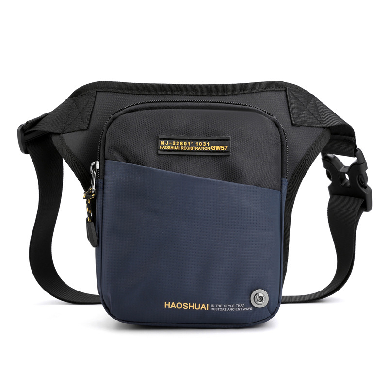 Muška pojasna torba za outdoor – višenamjenska taktička vodootporna torba za struk, model 6804 (materijal: najlon; podstava: poliester; uzorak: slova)