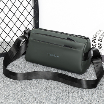 Muška crossbody torba – ulični stil; kožna membrana; prozračna, vodootporna, ultra lagana; jednobojni dizajn