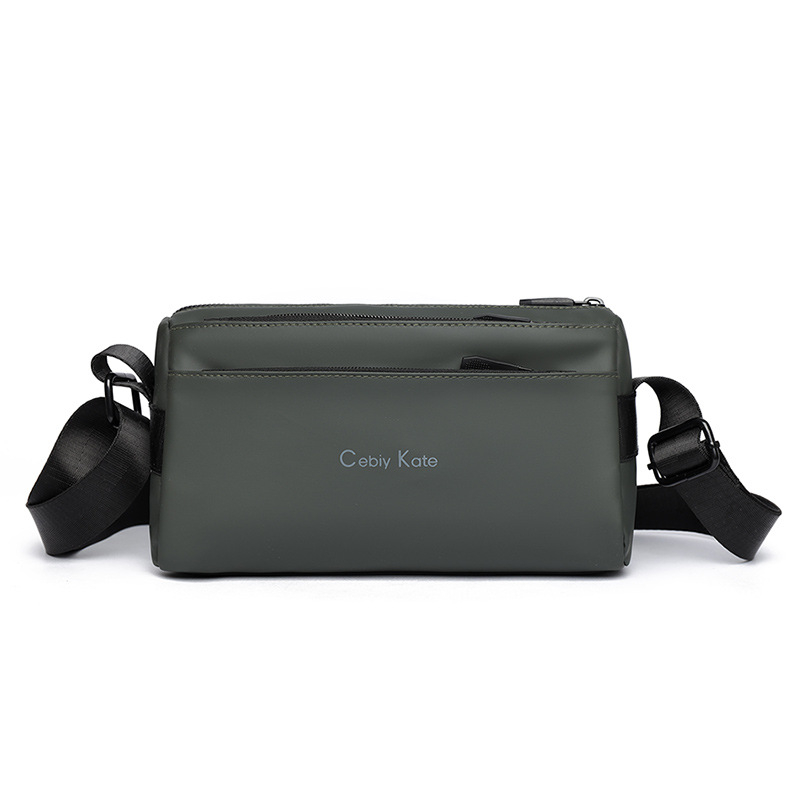 Muška crossbody torba – ulični stil; kožna membrana; prozračna, vodootporna, ultra lagana; jednobojni dizajn