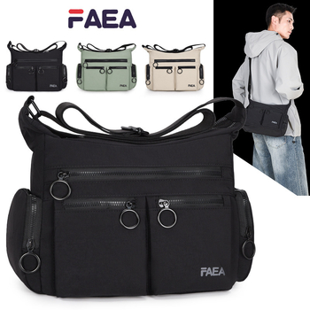 Muška crossbody torba za poslovna putovanja, netkani materijal, otporna na habanje, uzorak sa slovima, podstava od poliestera