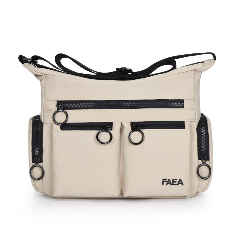 Muška crossbody torba za poslovna putovanja, netkani materijal, otporna na habanje, uzorak sa slovima, podstava od poliestera