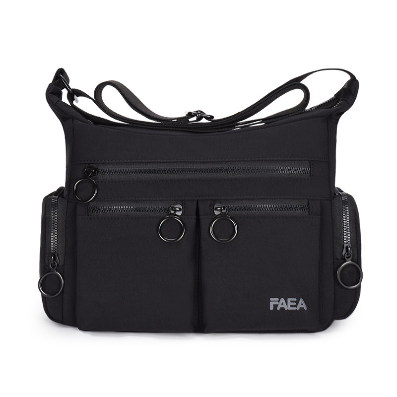 Muška crossbody torba za poslovna putovanja, netkani materijal, otporna na habanje, uzorak sa slovima, podstava od poliestera