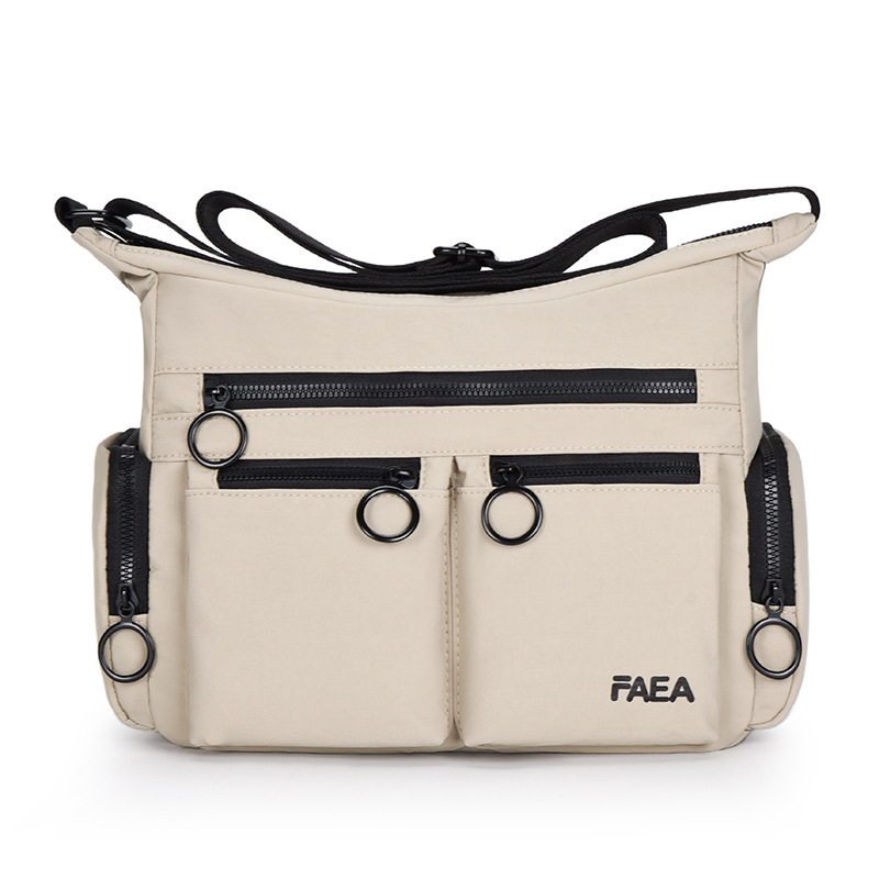 Muška crossbody torba za poslovna putovanja, netkani materijal, otporna na habanje, uzorak sa slovima, podstava od poliestera