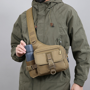 Muška torba za prsa — Oxford platno, vodootporna, otporna na habanje, podstava od poliestera