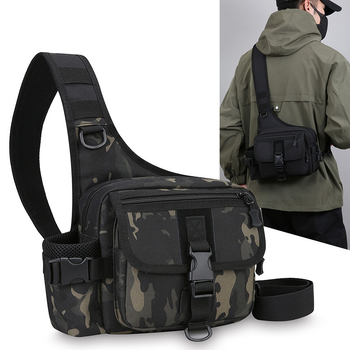 Muška torba za prsa — Oxford platno, vodootporna, otporna na habanje, podstava od poliestera