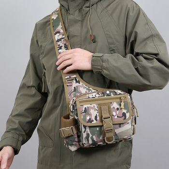 Muška torba za prsa — Oxford platno, vodootporna, otporna na habanje, podstava od poliestera