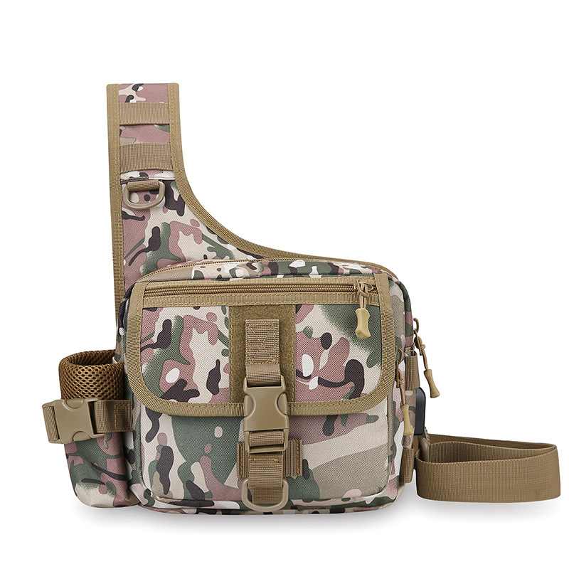 Muška torba za prsa — Oxford platno, vodootporna, otporna na habanje, podstava od poliestera