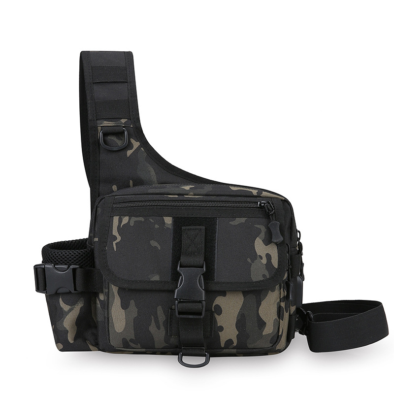 Muška torba za prsa — Oxford platno, vodootporna, otporna na habanje, podstava od poliestera