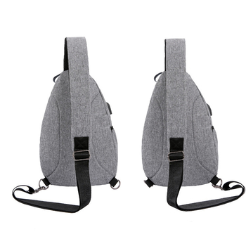 Férfi chest bag, háromszög alakú, Oxford anyag, tehercsökkentés, üzleti utazáshoz