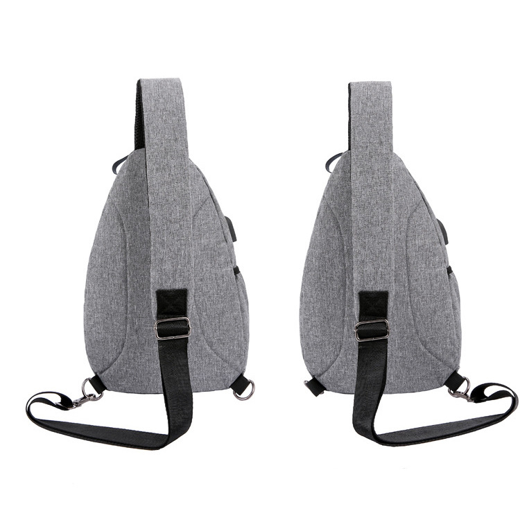 Férfi chest bag, háromszög alakú, Oxford anyag, tehercsökkentés, üzleti utazáshoz