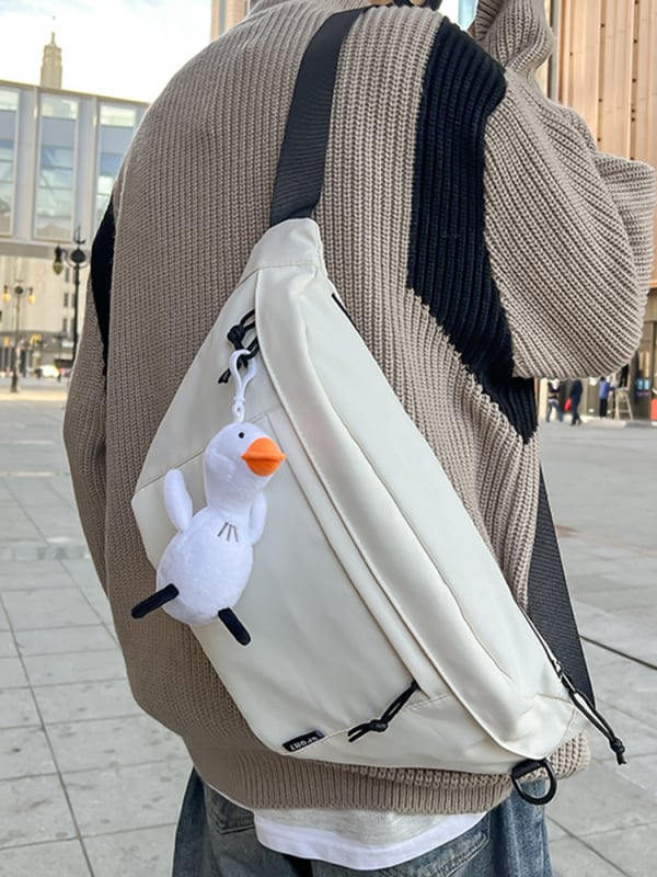 Muška torba za prsa u japanskom street stilu, velika kapaciteta, crossbody torba