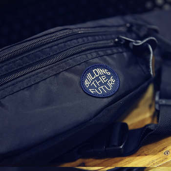 Muška torbica oko struka, korejskog stila casual, crossbody, vodootporni Oxford materijal, dumpling oblik, džep na zip, džep za telefon, džep za ID, s jednim remenom preko ramena