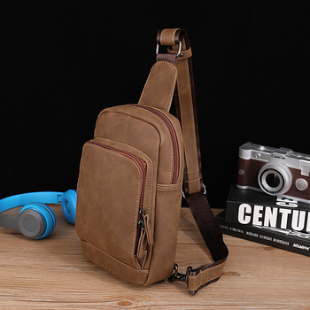 Muška prsna torba od PU kože, prozračna, Will brend