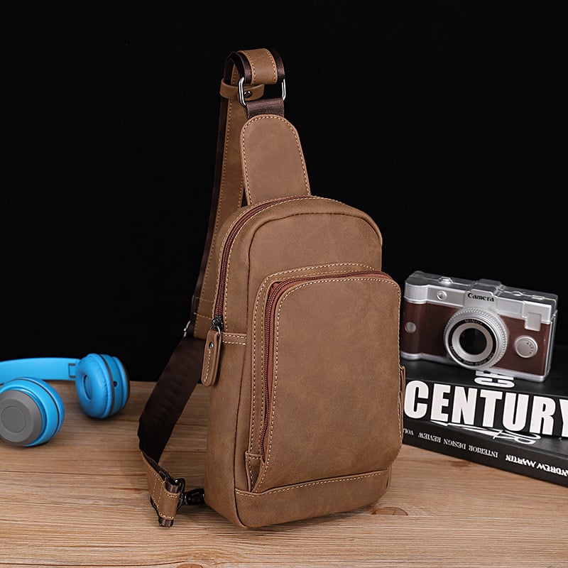 Muška prsna torba od PU kože, prozračna, Will brend