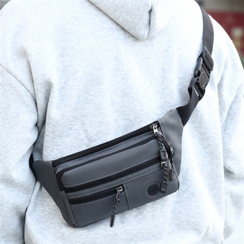 Muška pojasna torbica od Oxford tkanine, ultra lagana, otporna na habanje, proširiva, smanjuje opterećenje, zaštita rubova, zimska sezona 2024