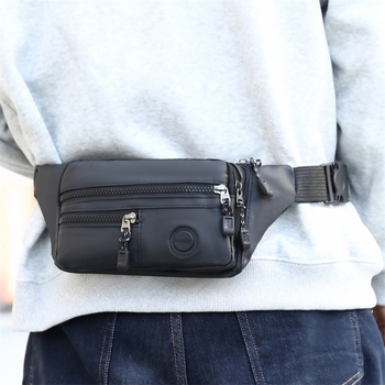 Muška pojasna torbica od Oxford tkanine, ultra lagana, otporna na habanje, proširiva, smanjuje opterećenje, zaštita rubova, zimska sezona 2024