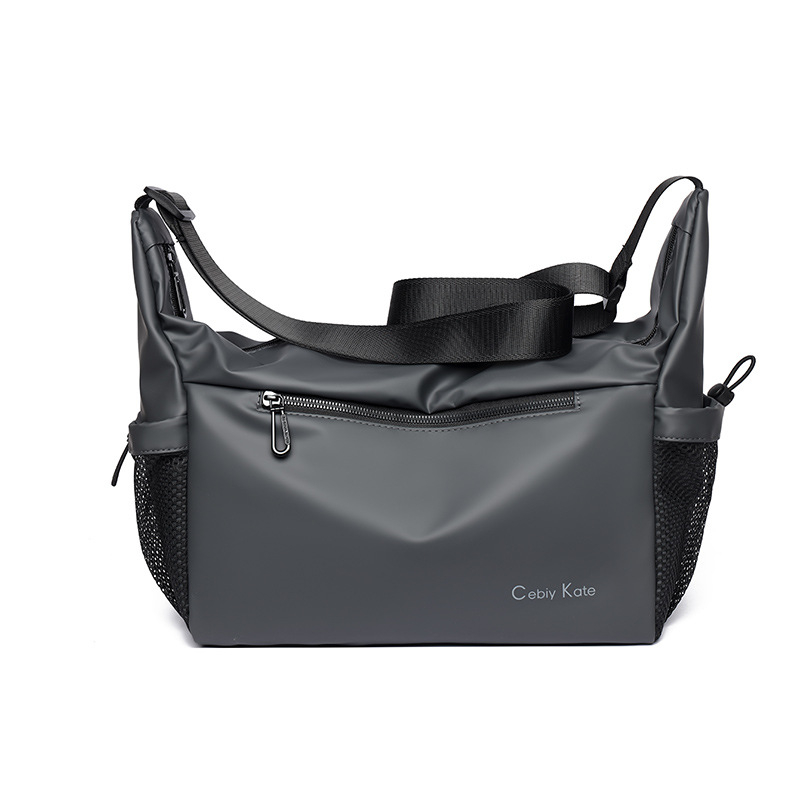 Férfi crossbody táska PU bőrrel, lélegző, poliészter bélés, üzleti utazásokhoz