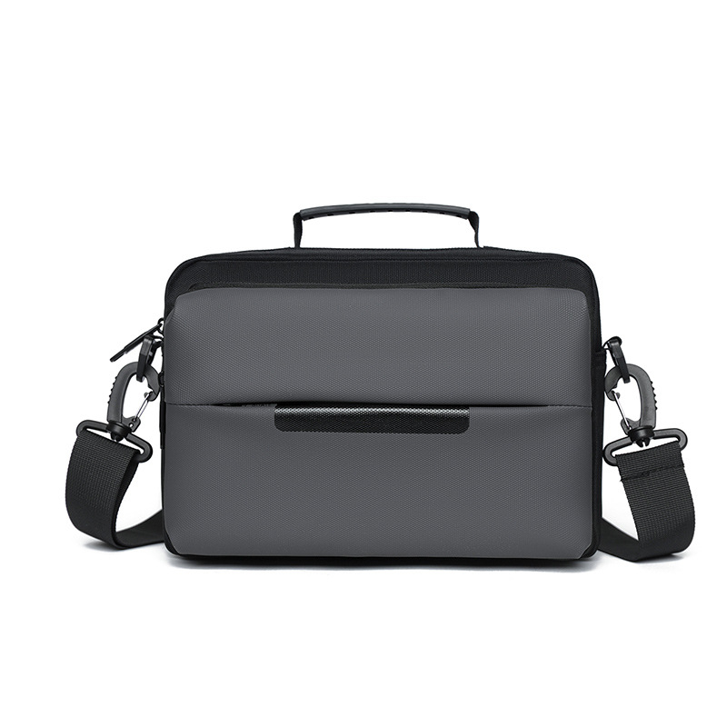 Muška crossbody torba od najlona, vodootporna, podstava od poliestera, jedinstven jednobojni uzorak